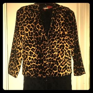 Leopard print Blazer Lucky Brand M